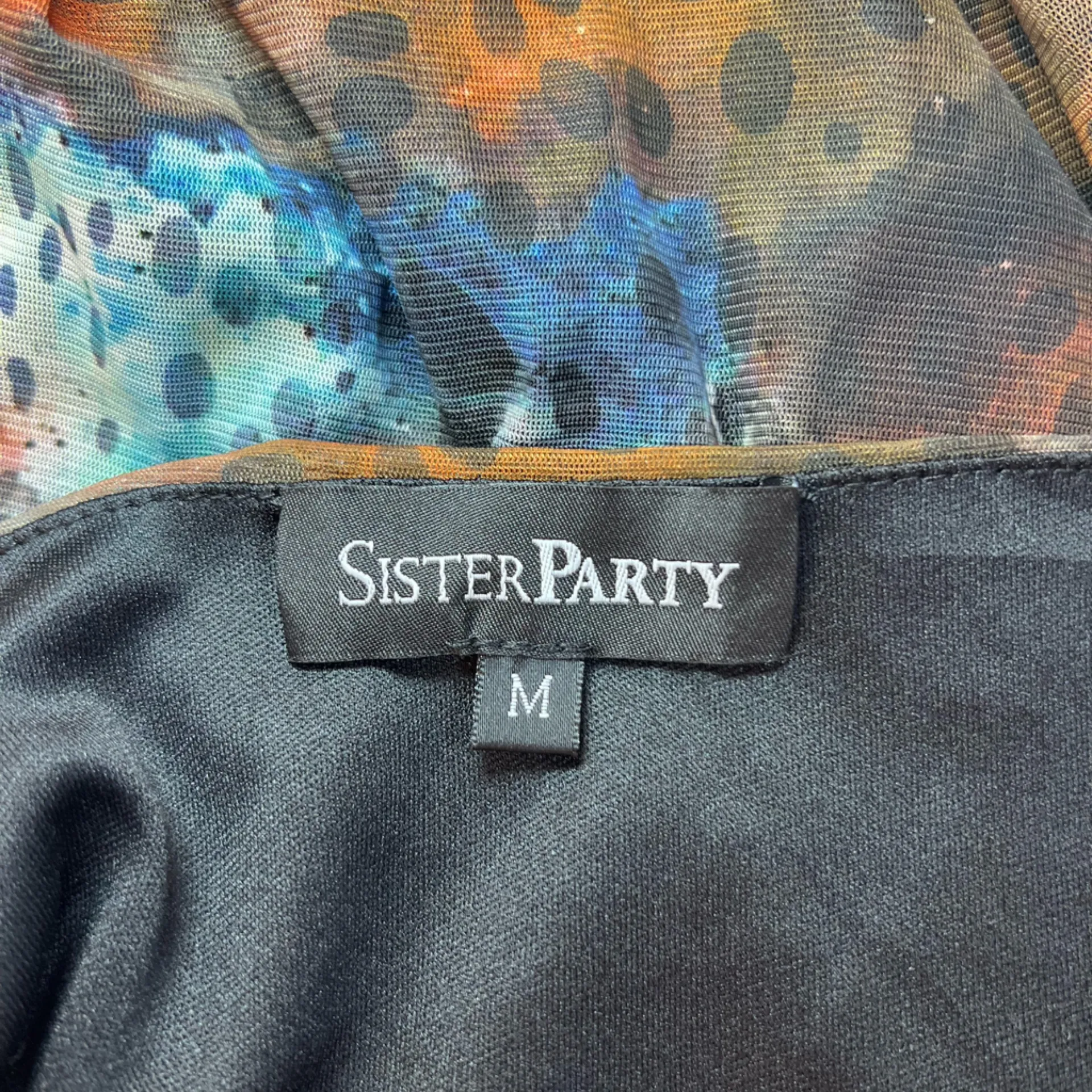 Vibrant‎ Abstract Mini Dress Red Size M - Image 2