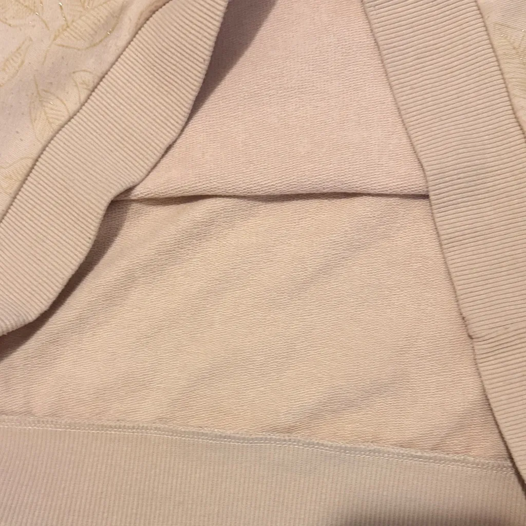 Boden Pink and Golf Leaf Cotton Sweatshirt, US size 12 - Image 11