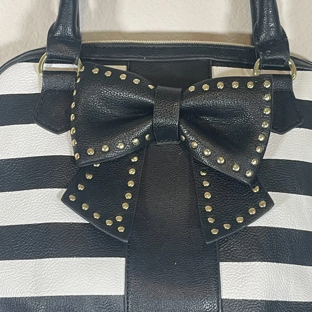 Betsey Johnson  Black and White Studded Purse - Image 2