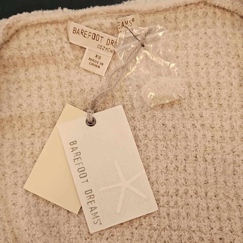 💕BAREFOOT DREAMS💕 CozyChic Lite Coastal Cardigan ~ Bisque XS NWT - Image 14