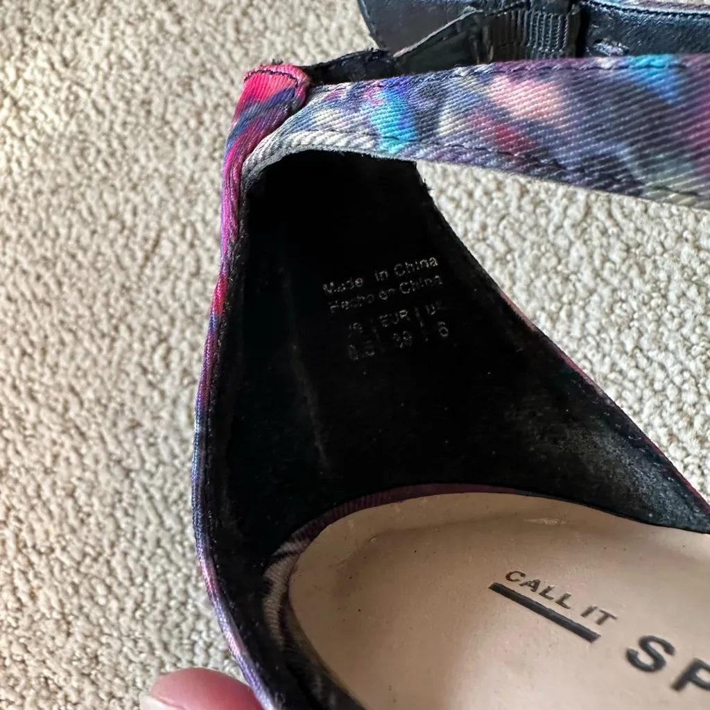 Call It Spring floral heels 8.5 - Image 2