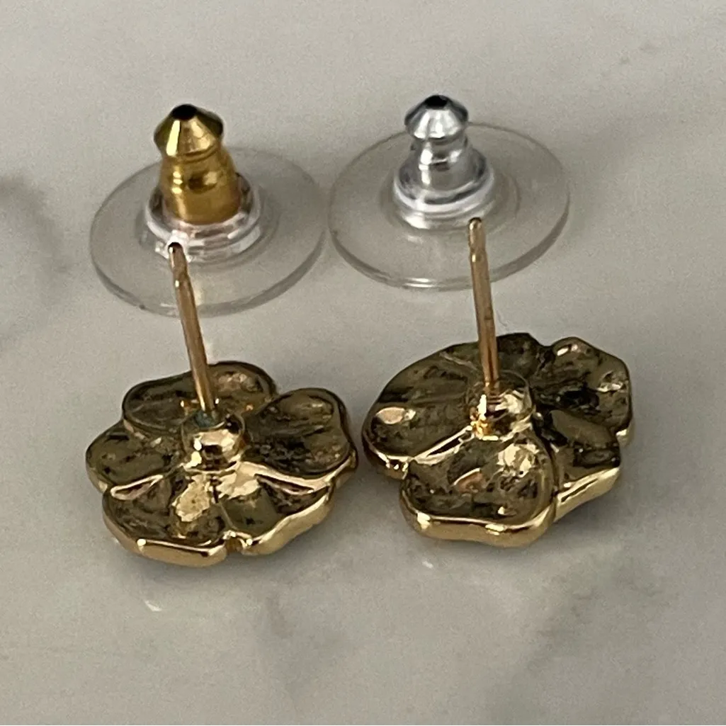 Kate Spade Gold and Silver Stud Earrings - Image 4