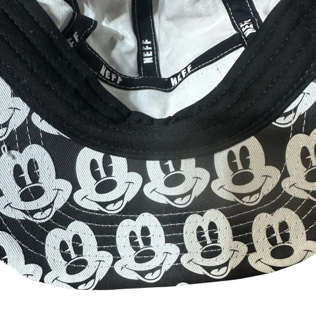 Neff Disney Mickey Mouse Authentic Adjustable Strap Hat Cap Black - Image 3