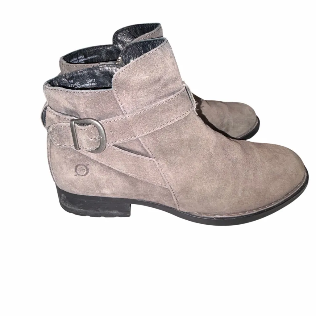 Born Taupe Suede Jorgette Bootie Boots Shoes size 9 - Image 3