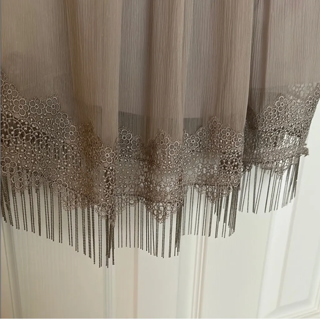 Elie Tahari NWT- $498  100% Silk Demetria Sleeveless Chain-Trim Silk Dress 8 - Image 14