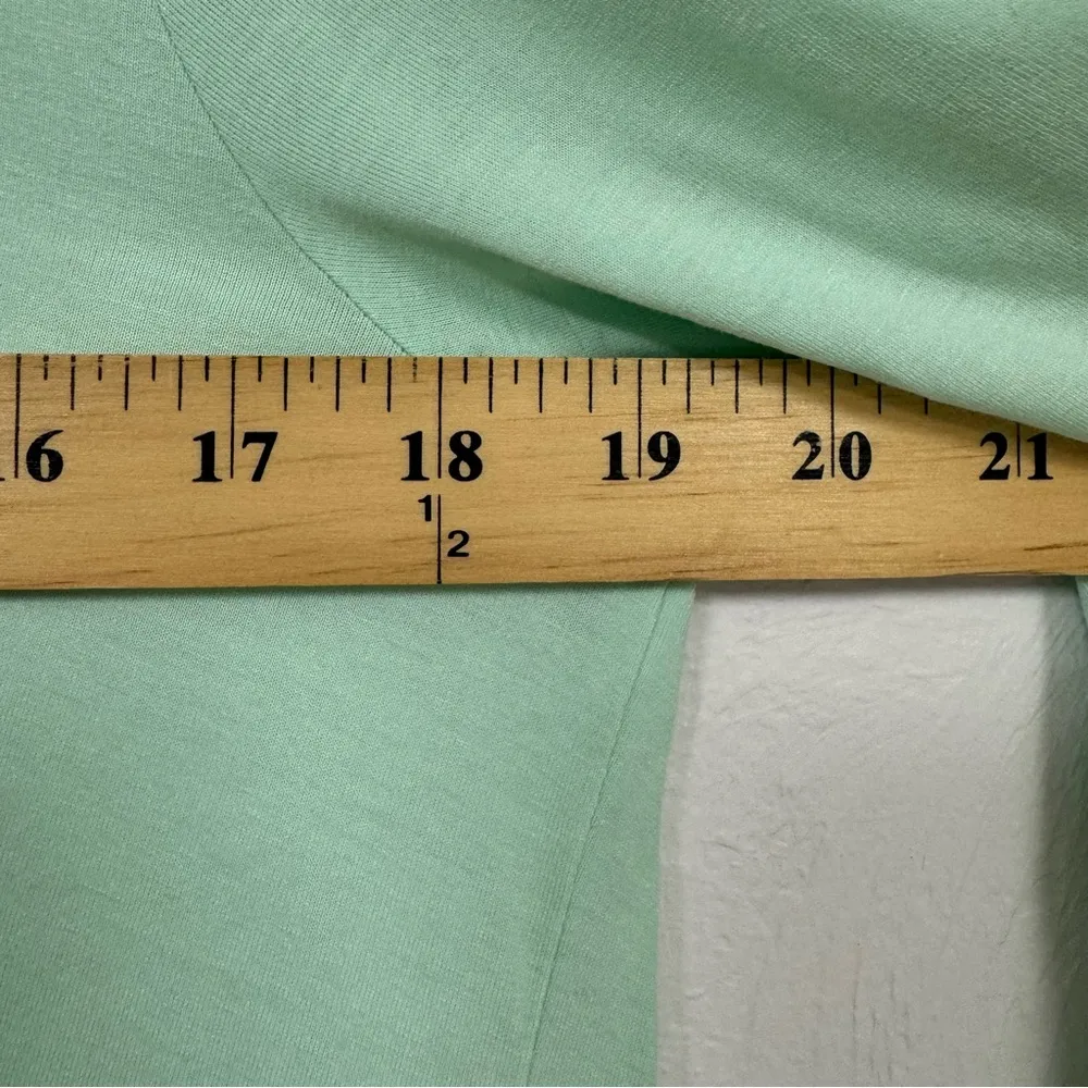 Eileen Fisher Mint Green Long Sleeve Blouse M Baggy Oversized Lagenlook Casual - Image 10