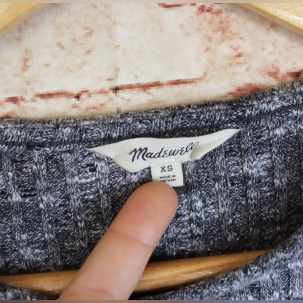 Madewell | Gray Heather Bubble Sleeve Sweater - Image 4