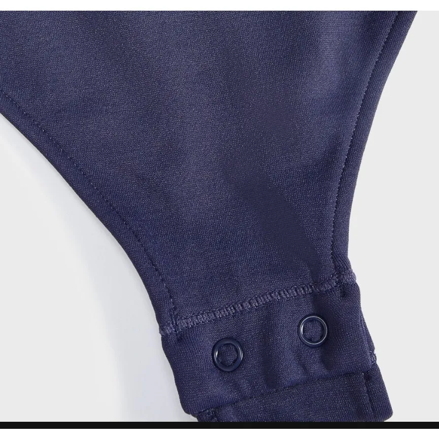 Brand New State of Day Women's Size Large Navy Dawn Sleeveless Bodysuit Blue - Image 6