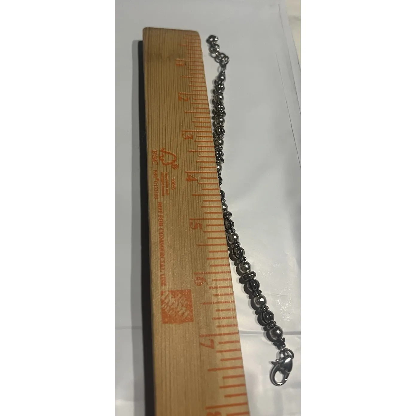 Brighton Silver Tone Charm Bracelet with Cross Religious Faith Jewelry Heart - Image 5