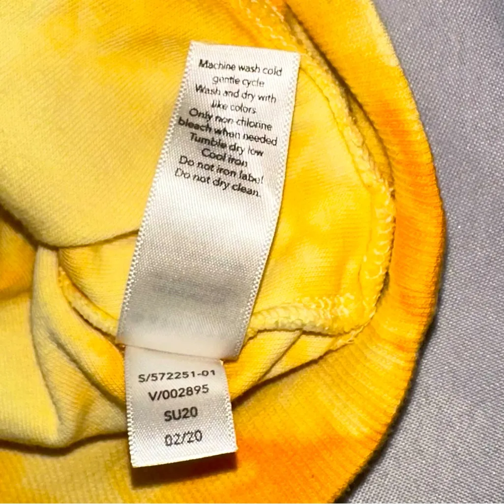 Athleta • Sundown Sweatshirt Womens Size S Yellow Tie Dye Lightweight Pullover - Image 8