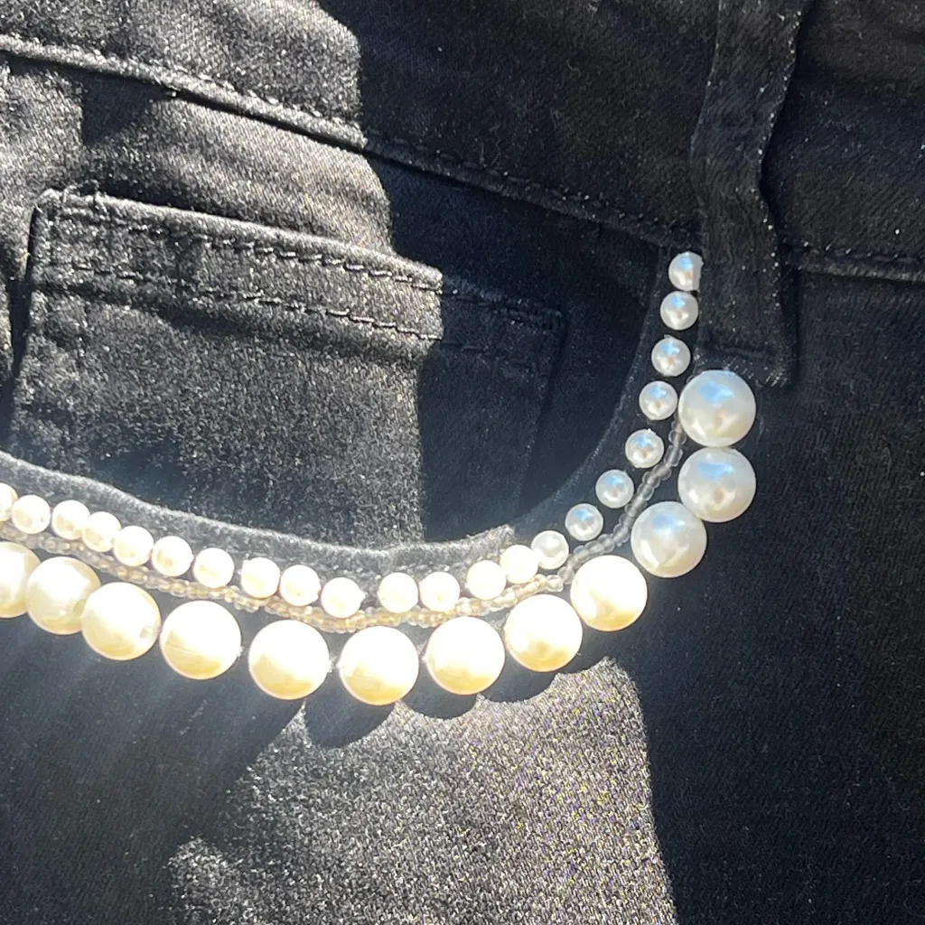 Boston PROPER Mixed Pearl Ankle Jean - Image 10