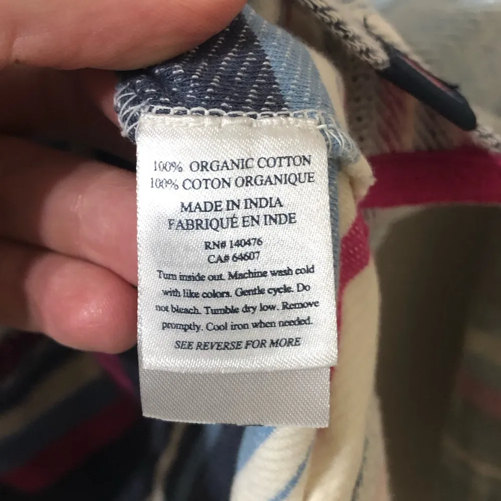 Faherty Byron Bay Hoodie Sweatshirt Bloom Paradise in Gray, Pink & Blue Sz Small - Image 7