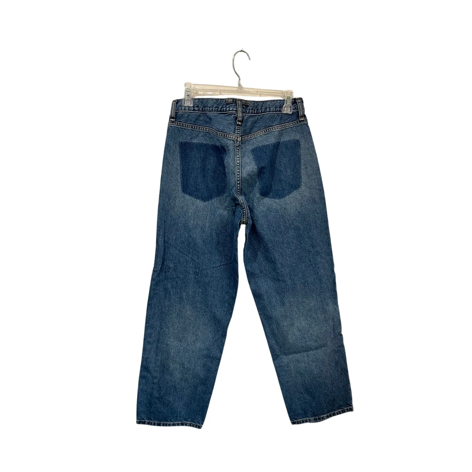 Triarchy Kelly Organic Cotton Cropped Straight Leg Mid Rise Jeans Size 28 - Image 3