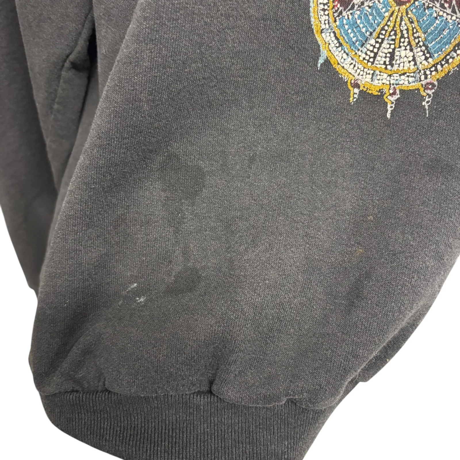 Diamond Dust Native American Inspired Necklace Graphic Sweatshirt Women's Size M Black Size M - Image 7