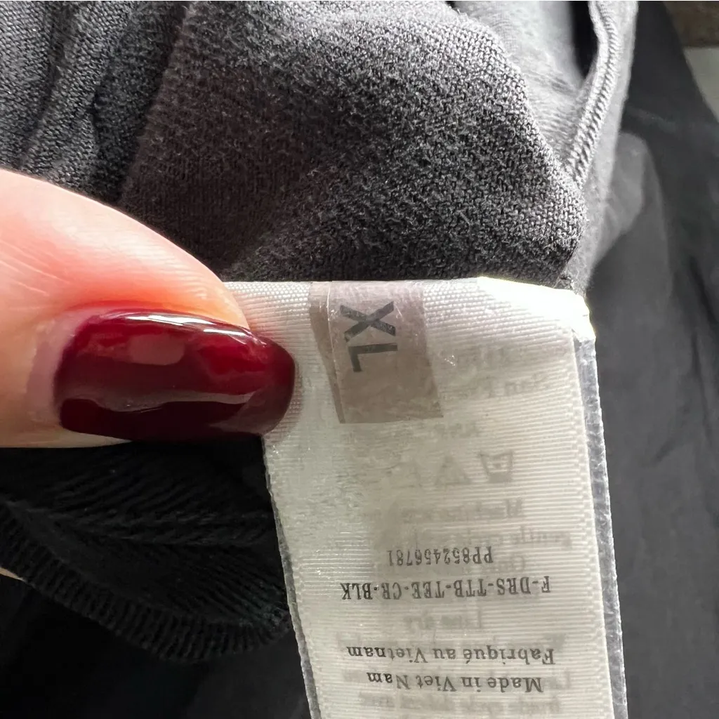 Everlane Black The Relaxed T-Shirt Tencel Side Slits Buttersoft Midi Dress - Image 11