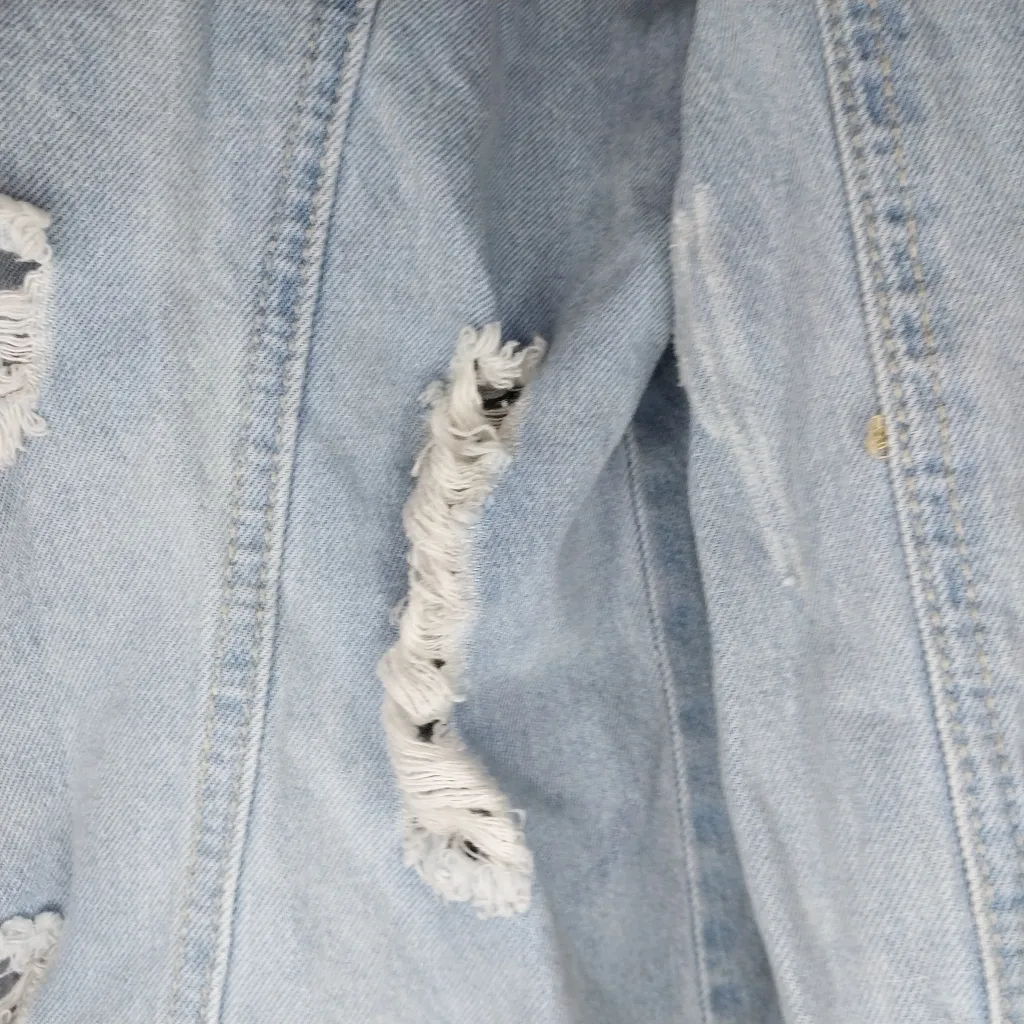 Wax Jean Basic Denim Thrashed Denim Jacket - Image 13