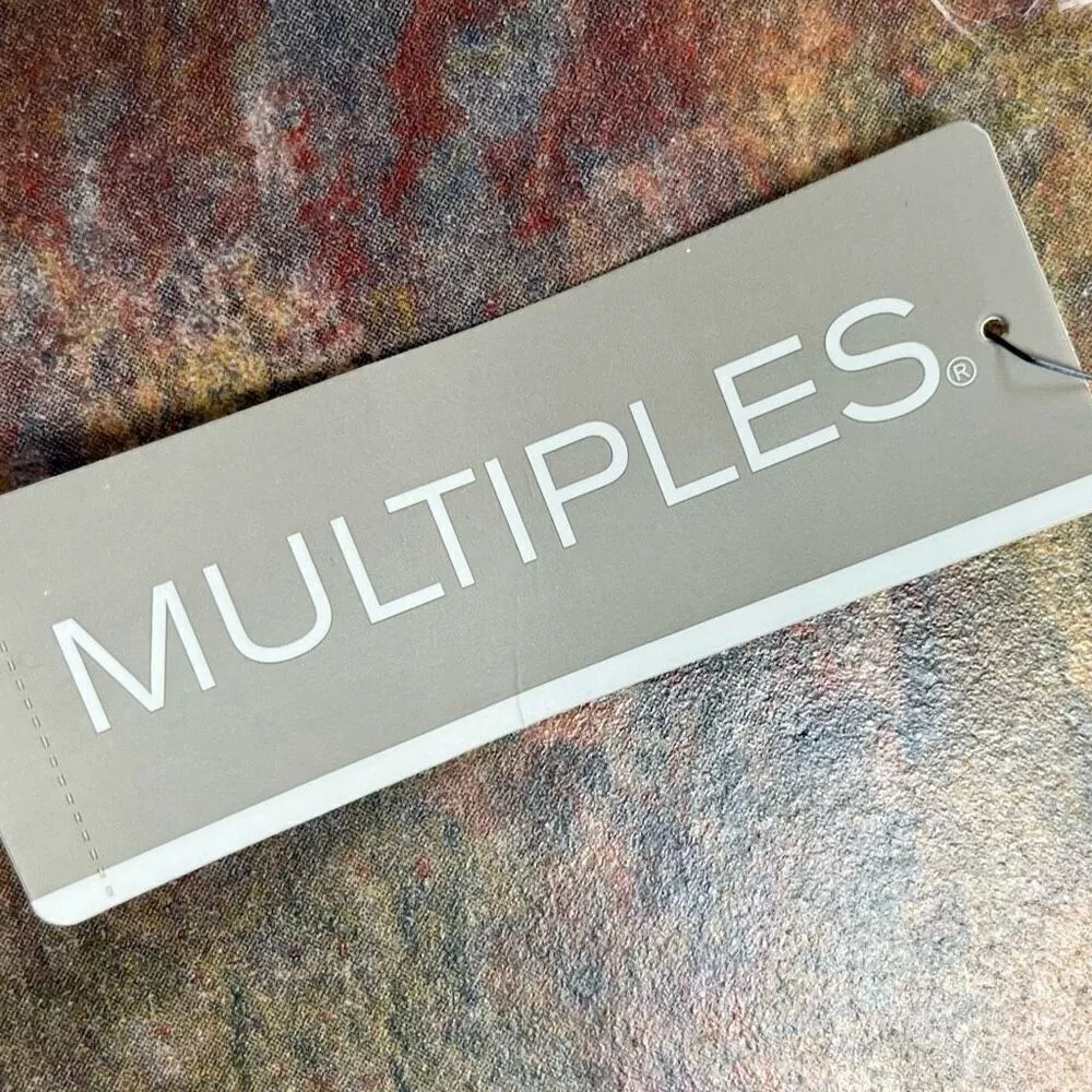 NWT Multiples Natural Attraction Leopard Open Front Fuzzy Poncho OX/1X - Image 8