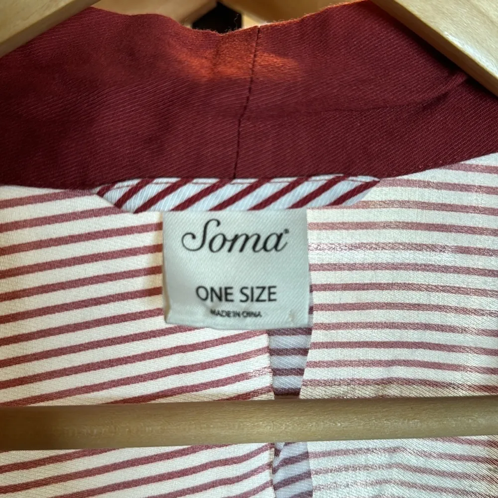 Soma Intimates Rayon Challis Pajama Wrap Nomadic Scarf Cherrywood One Size - Image 6