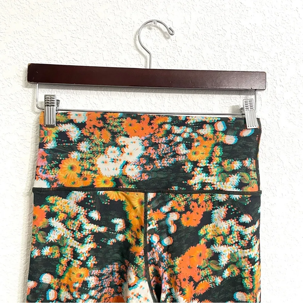 Aerie Offline Womens Leggings Goals 7/8 High Rise Blurry Floral Size Large - Image 4