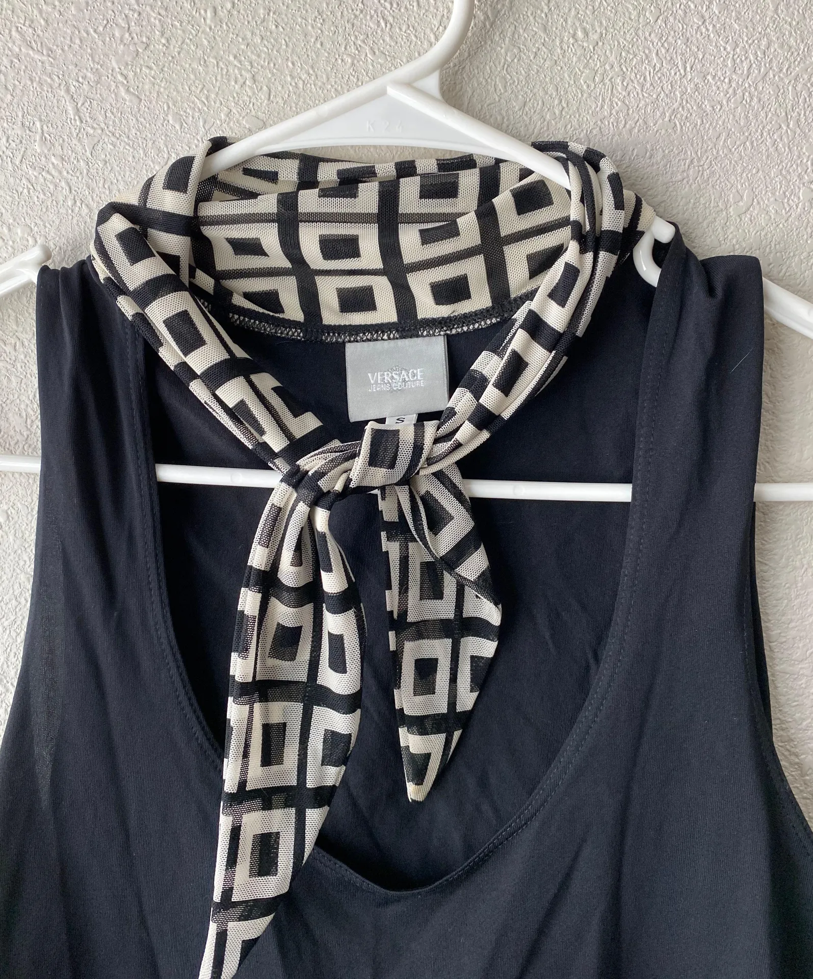 Versace Neck Tie Blouse - Image 3