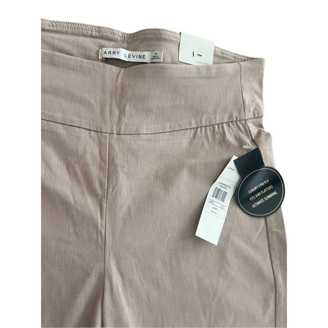 Larry Levine Sliming 369 Stretch  Khaki capris Pants Size 10 - Image 6