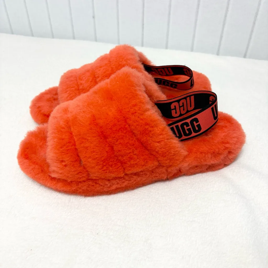 UGG Womens Fluff Yeah Slides Cali College Slippers Sandal Shoe 1095119  Size 10 - Image 2
