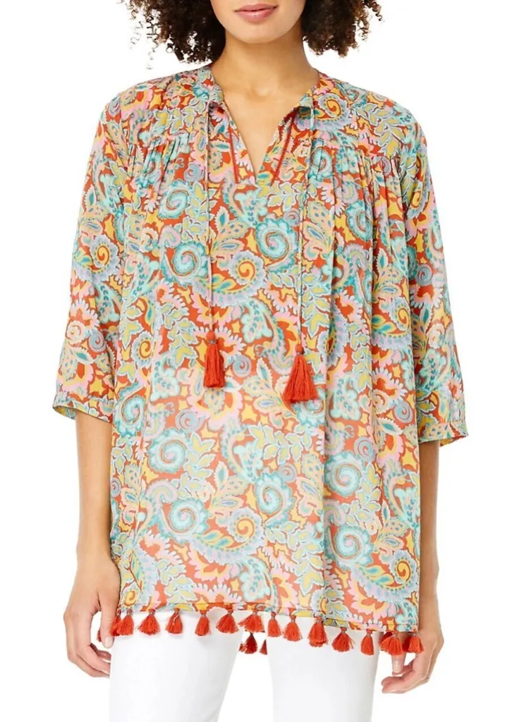 Roller Rabbit Colorful Paisley Women's Tunic - Image 2
