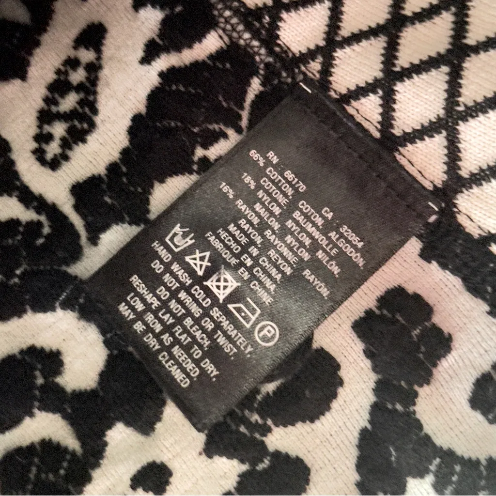 MOTH | Anthropologie Black Jacquard Lace Moto Jacket size SP - Image 13