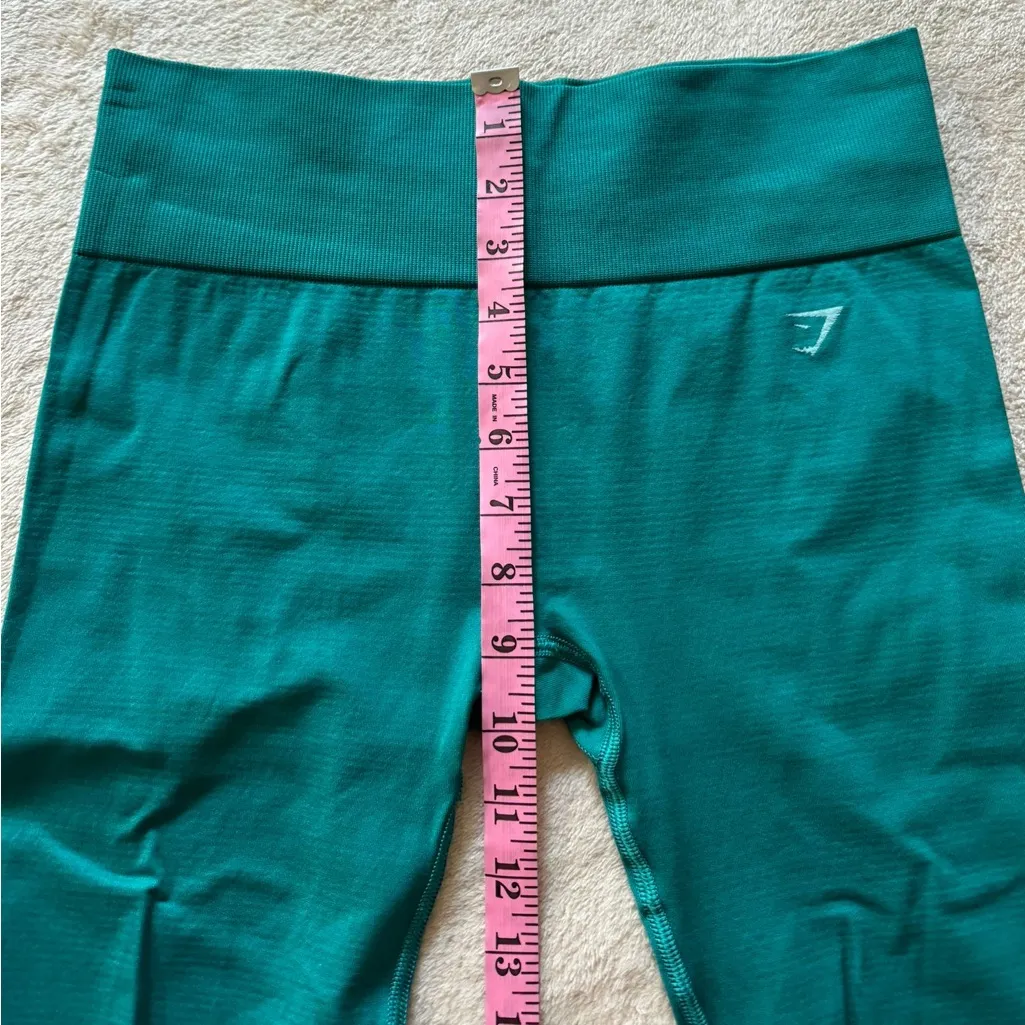 Gymshark women’s Apex Seamless‎ High Rise Leggings teal size small - Image 7