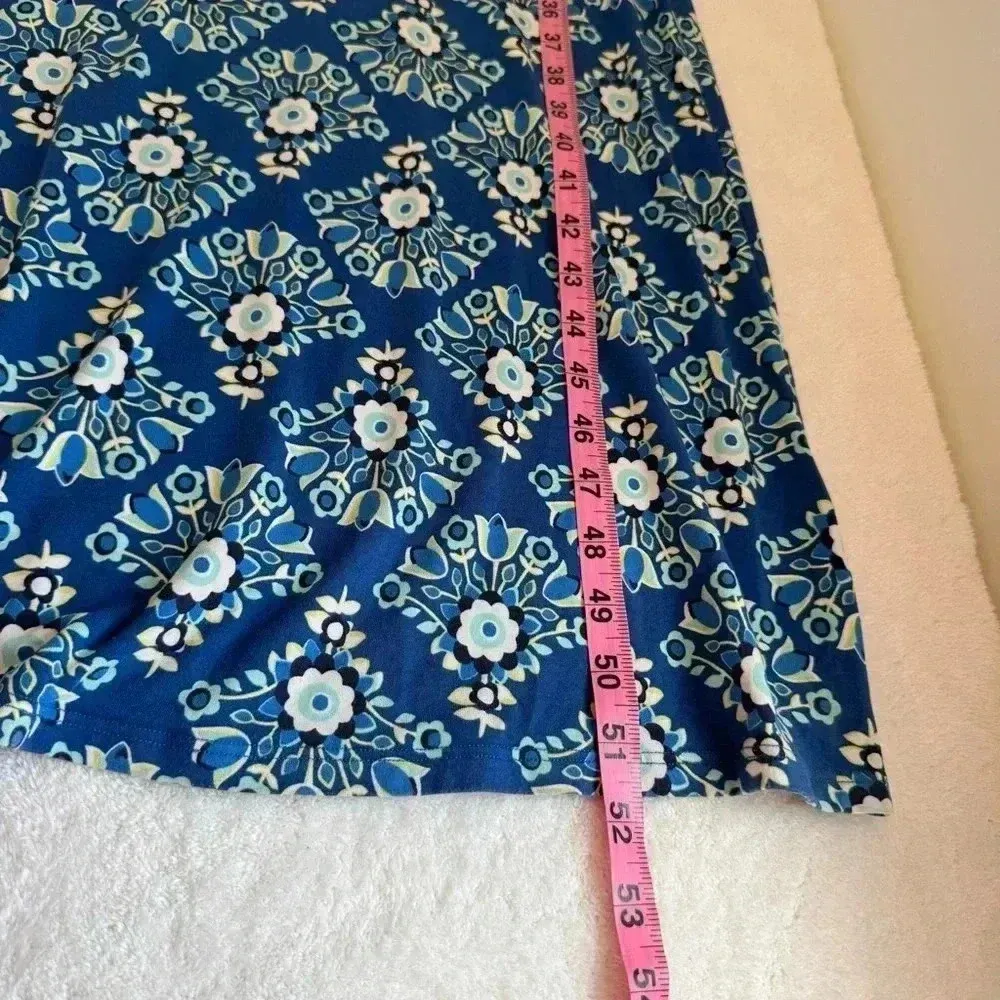 Boden Diana Maxi Dress in Blue/Green Floral Print Sz 4p Blue - Image 15