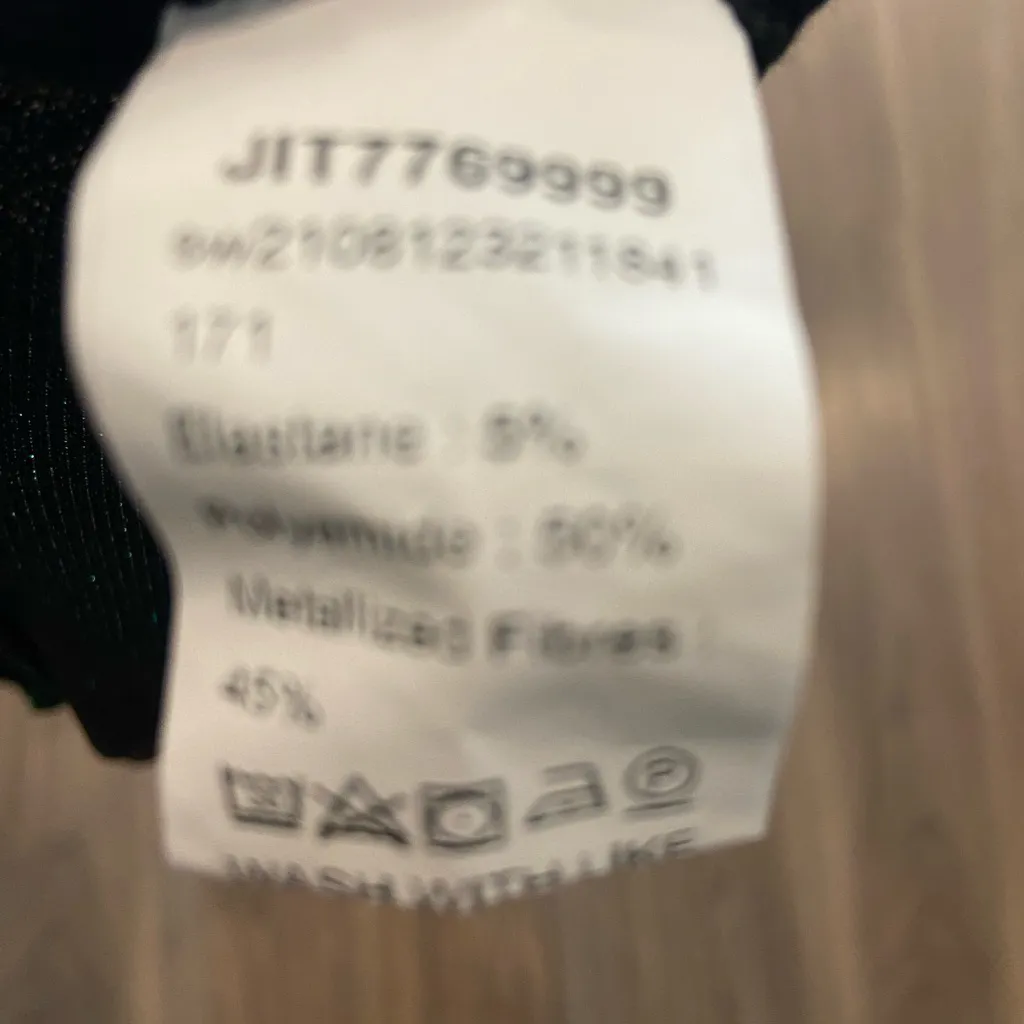 SHEIN Elegant Shimmer bodysuit in green - Image 8