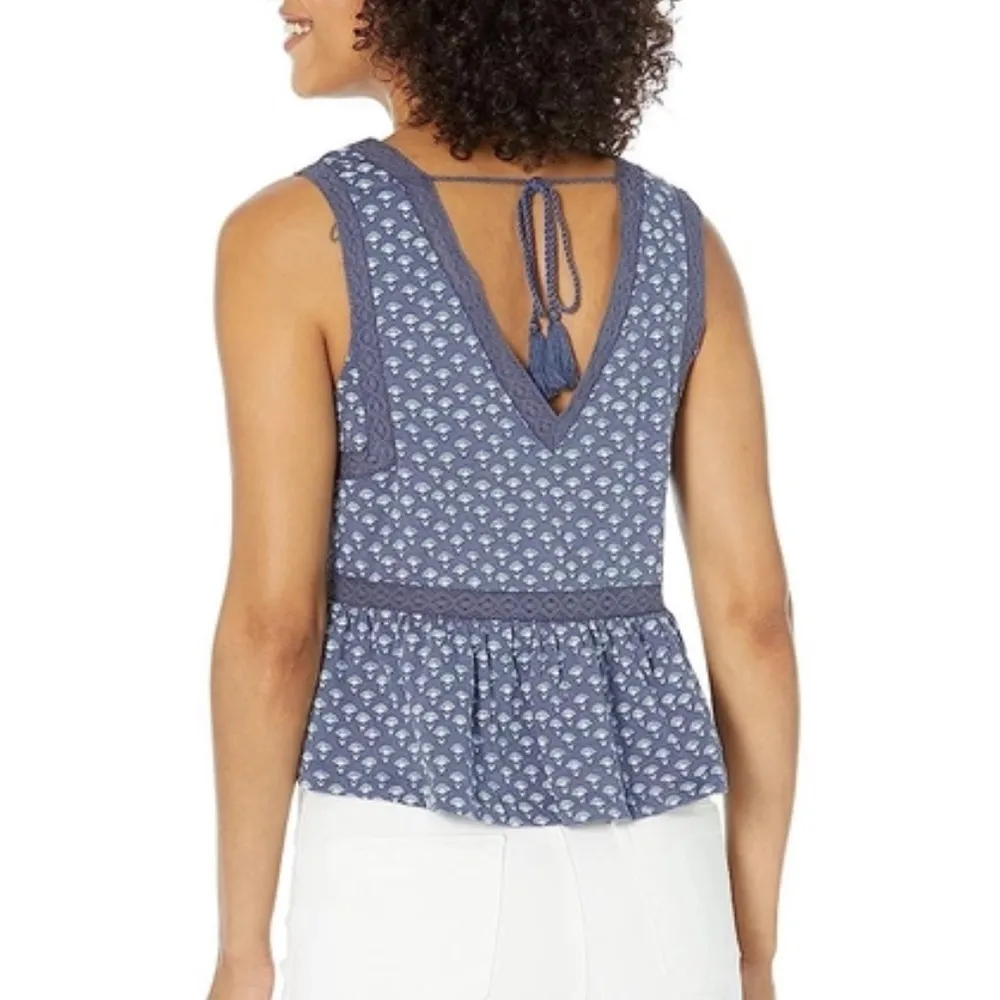 Lucky Brand Geo Lace Trim Tank Large a - Image 2