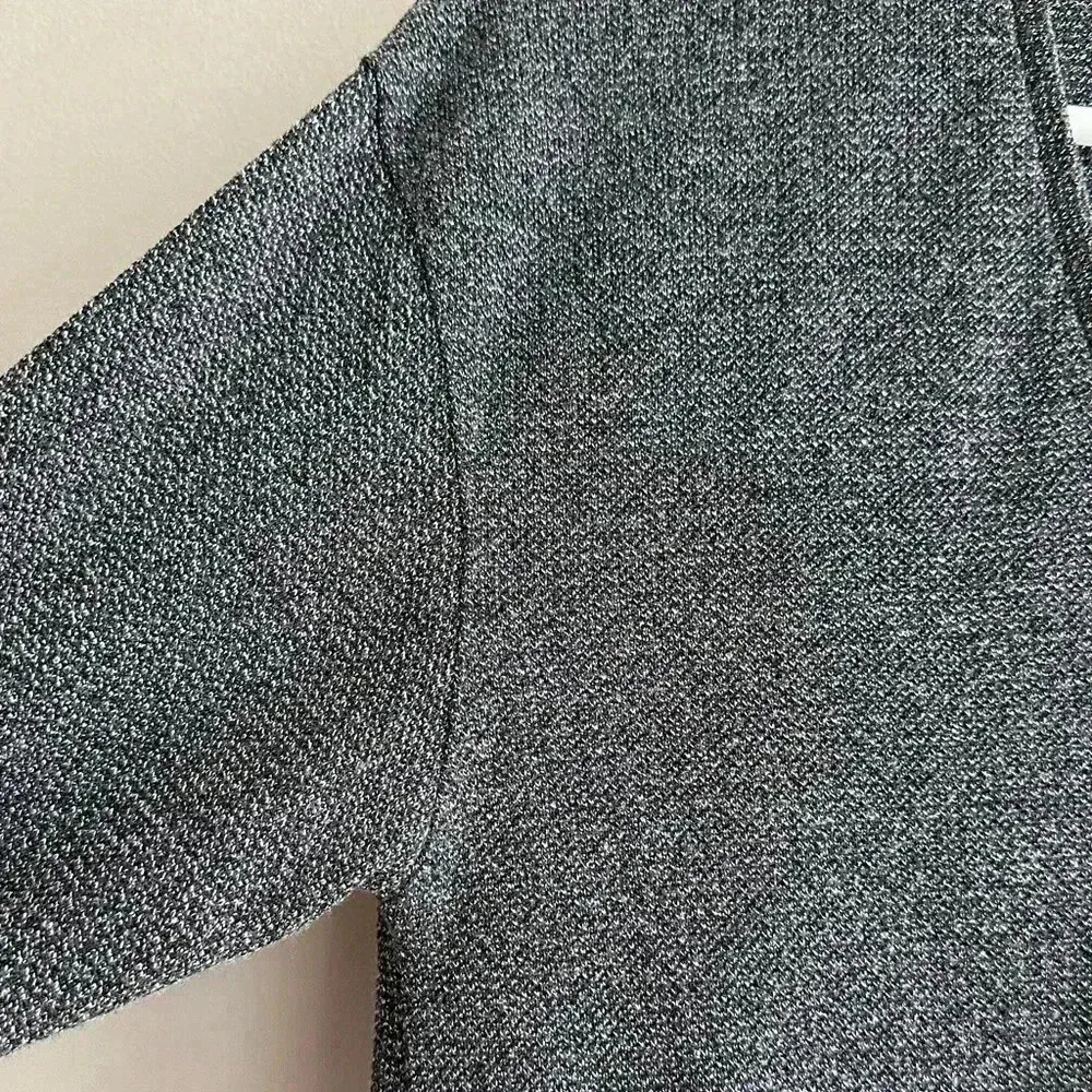 ZARA Grey and Silver Tunic Sweater, Long Sleeve Gothic Blouse, Size Medium - Image 7