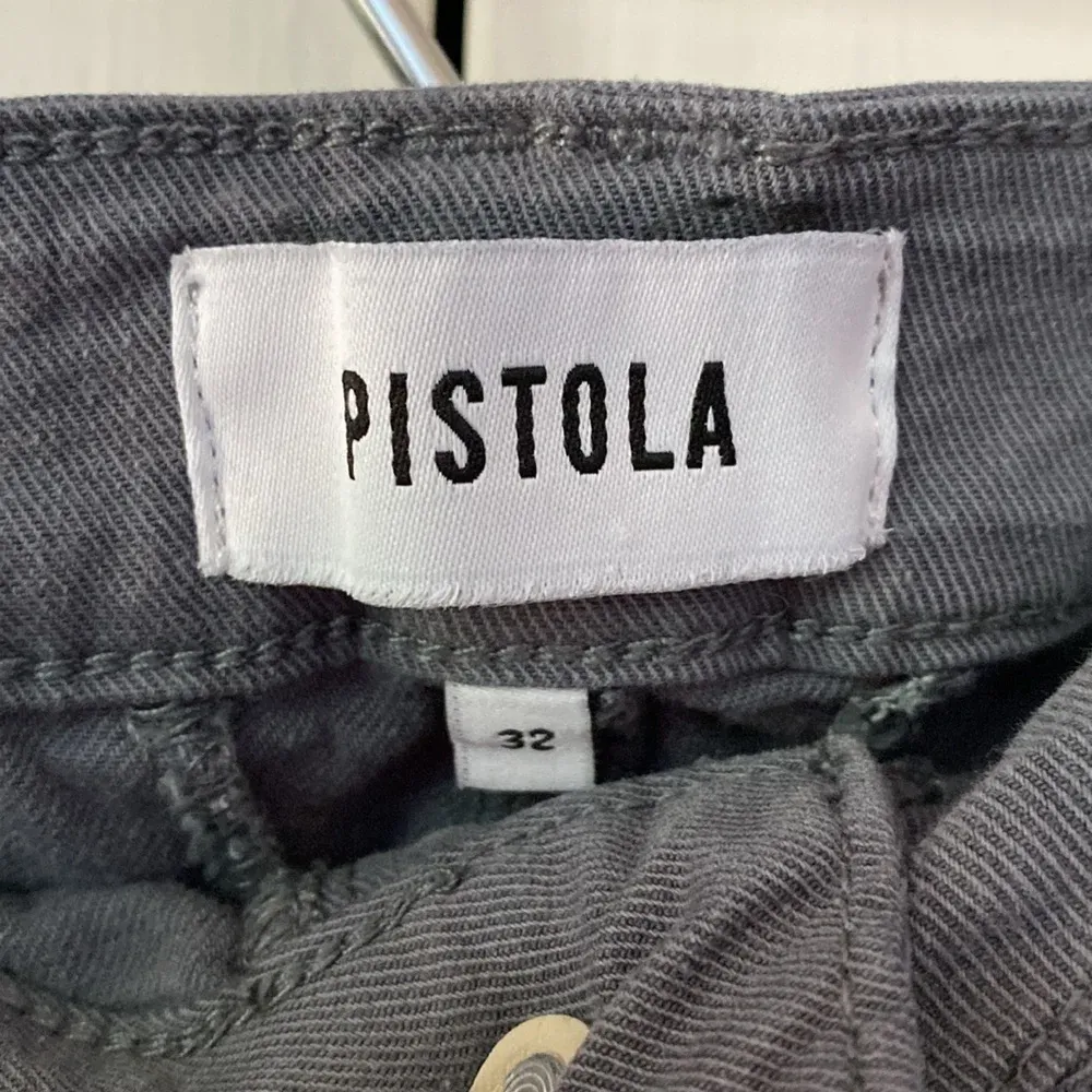 Pistola Pamela High Rise Carpenter Pants Gray Steel Blue Size‎ 32 Utility - Image 9