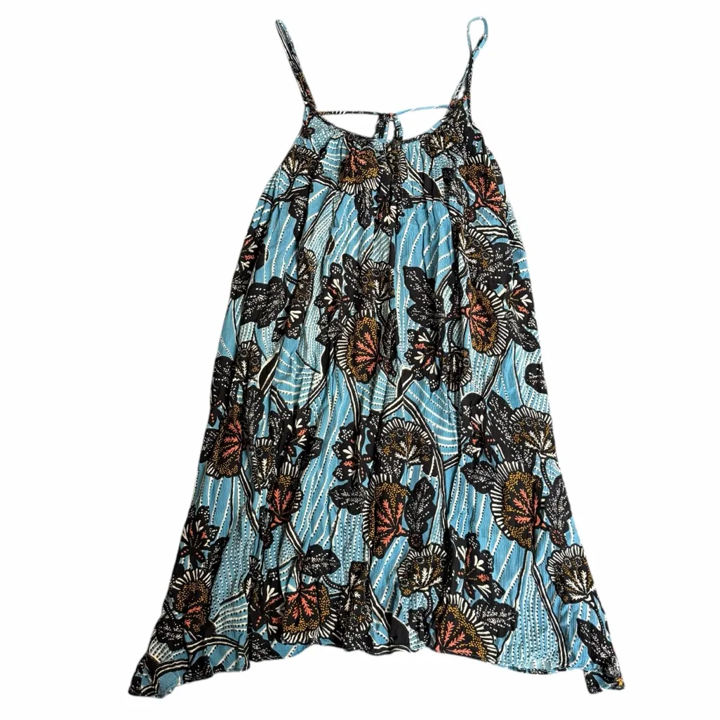By Anthropologie Deja Blue Floral Dress Size Small - Image 5