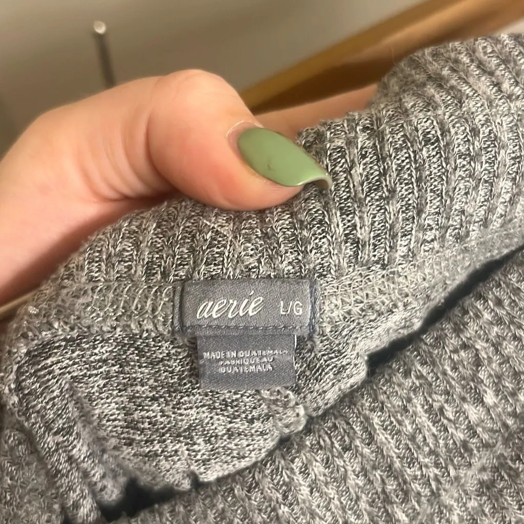 ✨Aerie Foldover Grey Sz Large Jogger✨ - Image 5