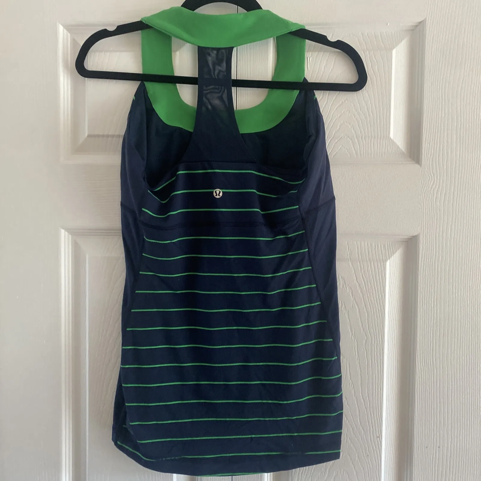 Lululemon Womens 6 Navy Striped Athletic Tank Energy Slalom Atthletic Inkewell - Image 4