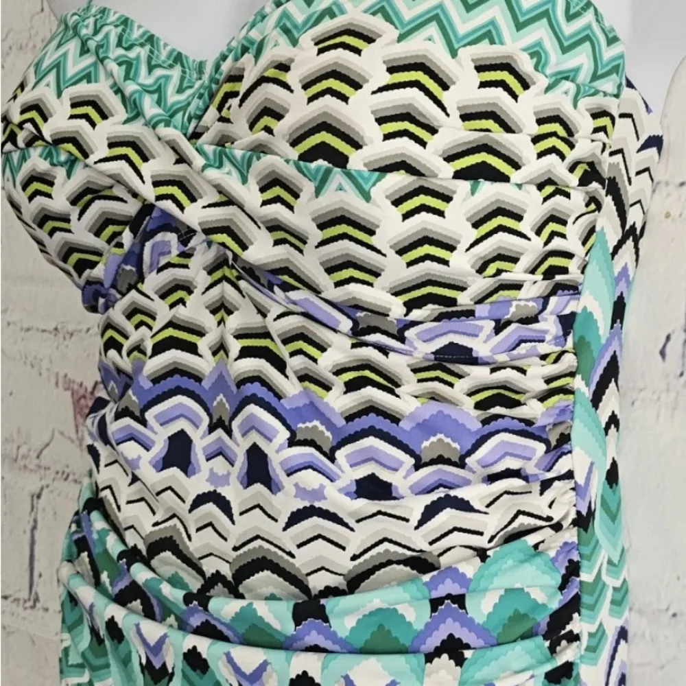 La Blanca Multicolor Strapless Top - Image 6