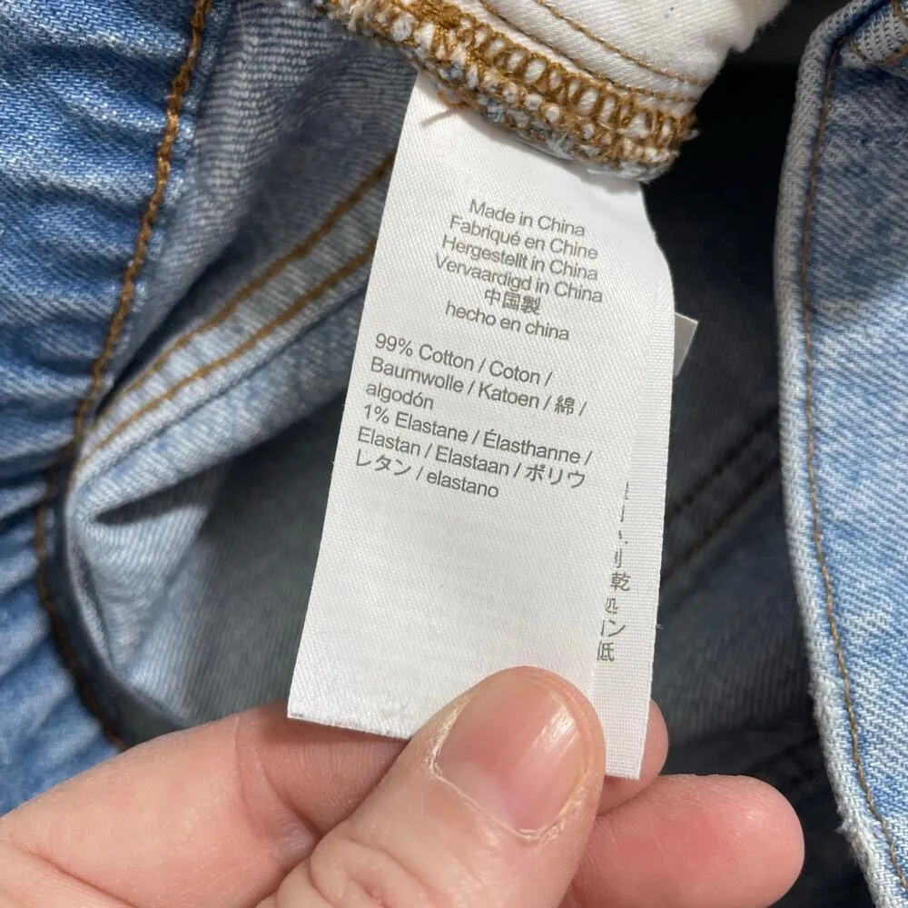 Madewell Perfect Vintage Women's High Rise Distressed Jeans - Size 27 - Tapered - Image 6