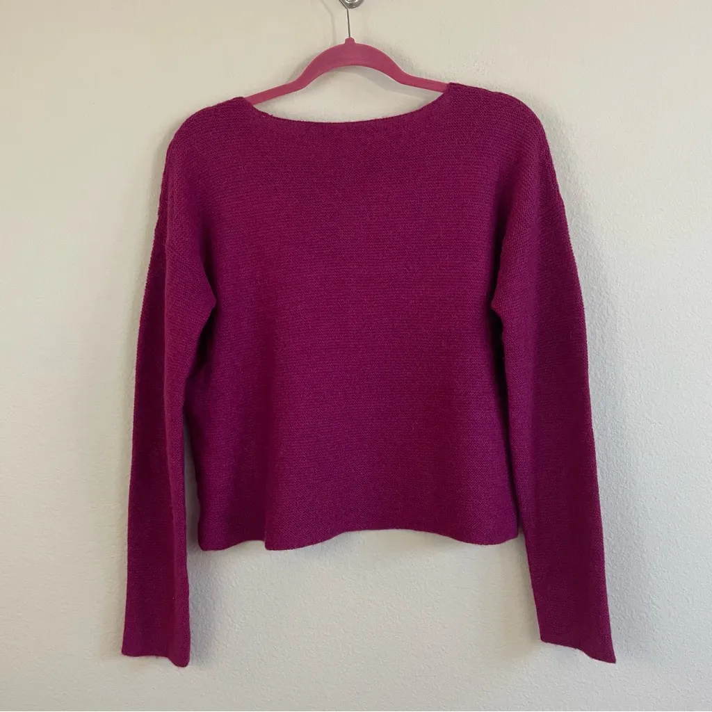 Peruvian Connection Pink Royal Alpaca Studio Pullover Sweater Size S - Image 6