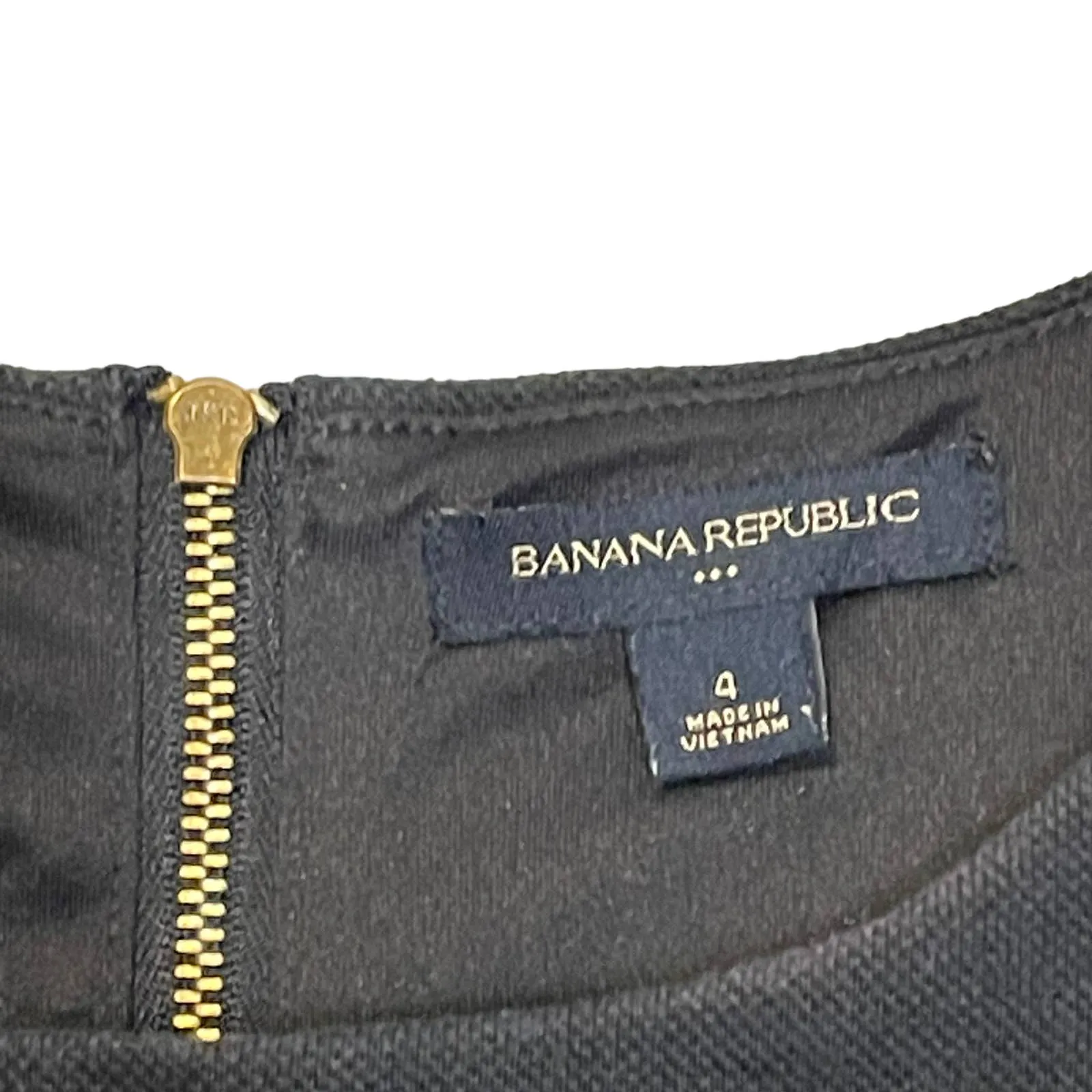 Banana Republic Women 4 Thick Knit Sheath‎ Dress Back Zip Colorblock 3/4 Sleeve - Image 6