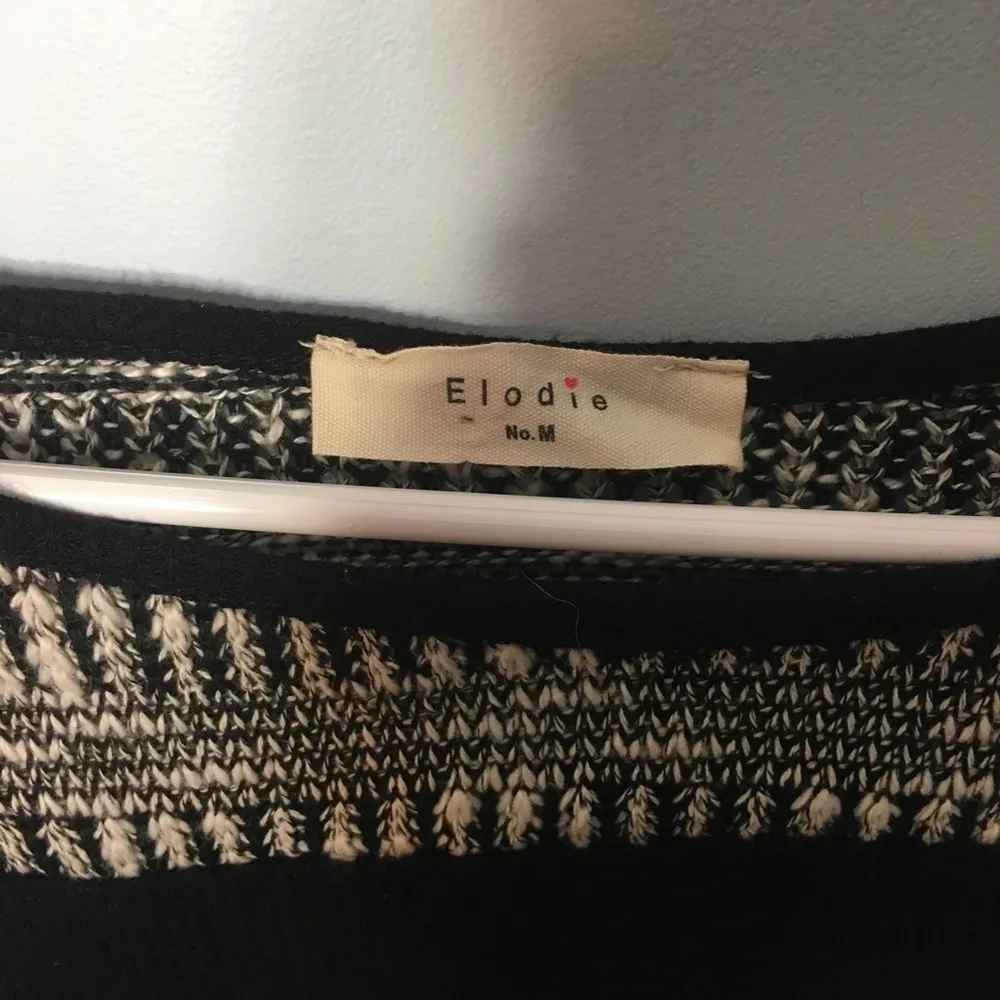 Black and White Knit Sweater - Image 3