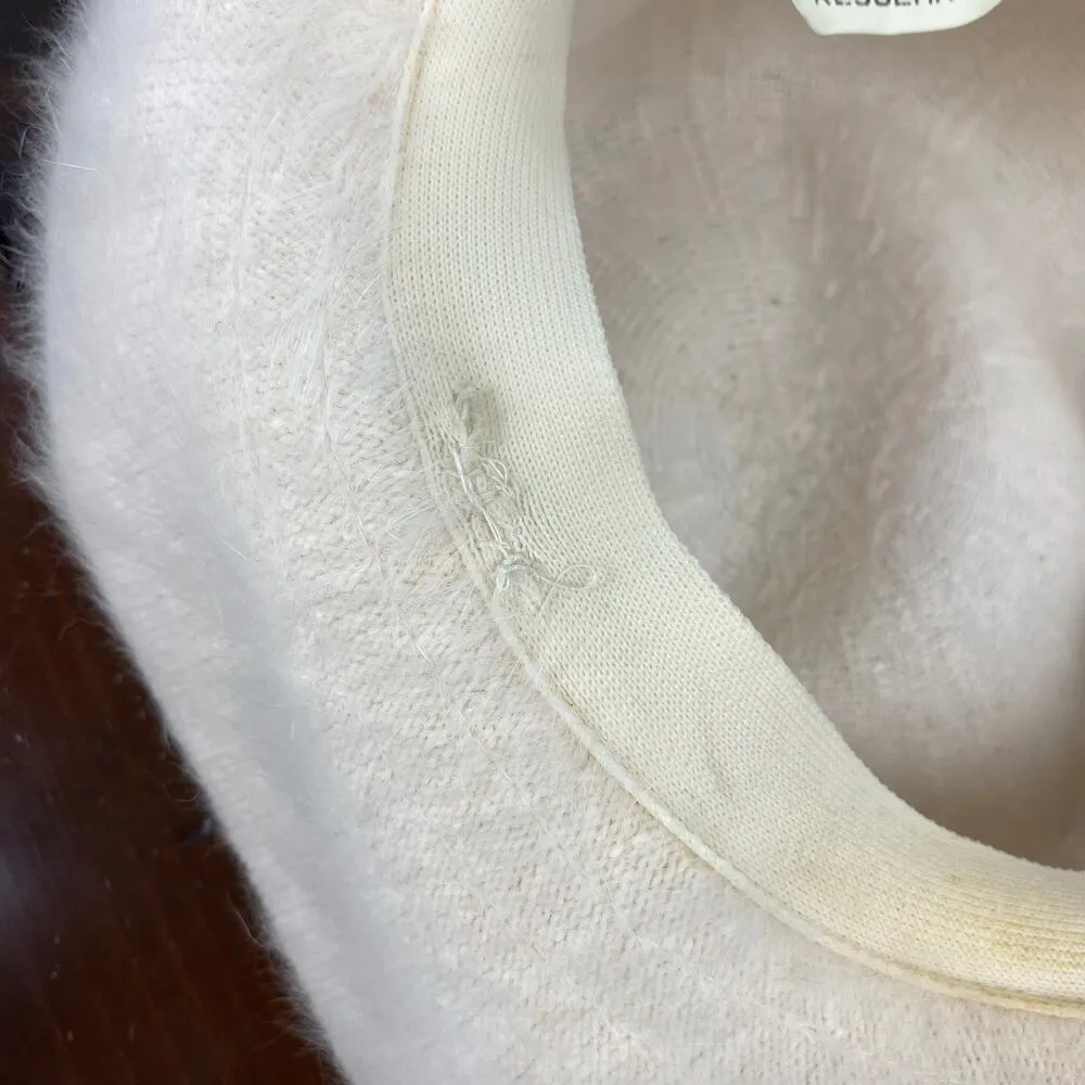 Vintage 80s Kangol Angora Ivory Fuzzy Charlene Furgora Hat - Image 7