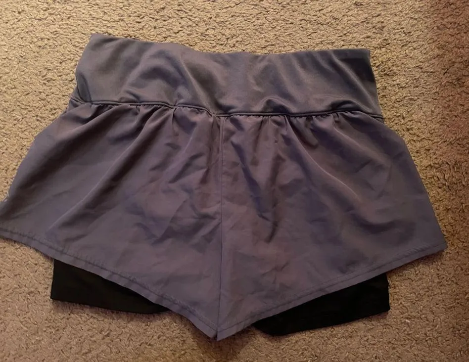 Champion 2-layered Activewear Running Shorts, Purple & Black, Size M - Image 8