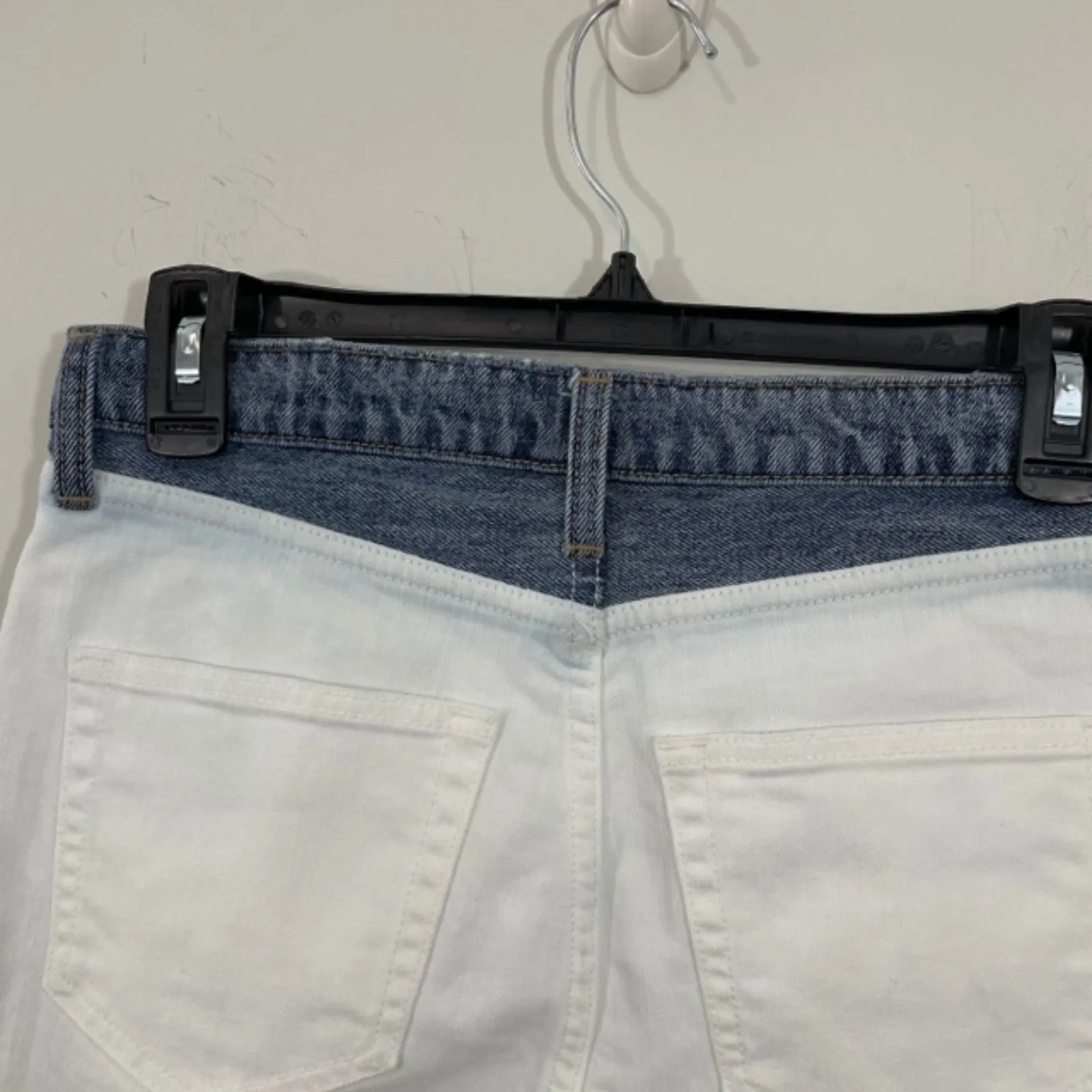 Joie Gracelyn White‎ Blue Side Stripe Two-Tone High Rise Skinny Jeans Size 26 - Image 8