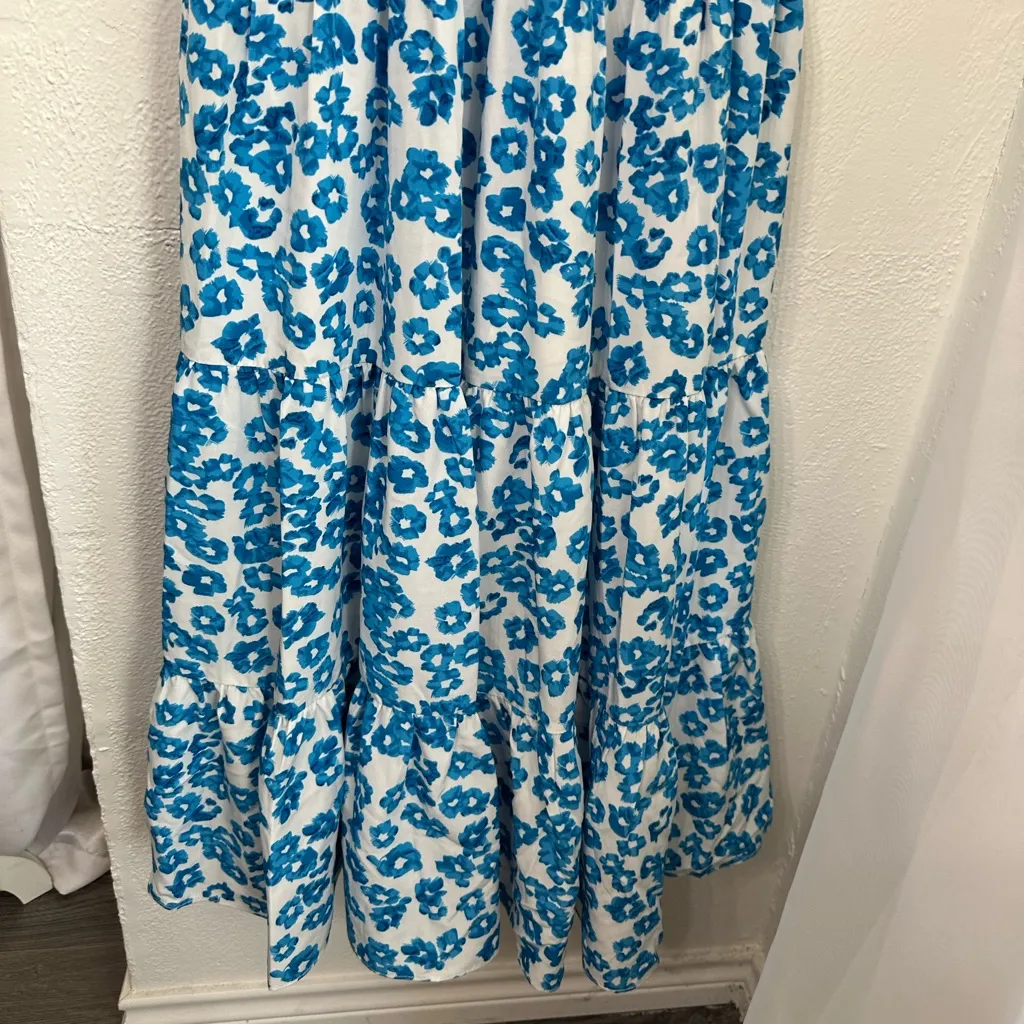 Pink Lily Blue Floral Maxi Dress Size small - Image 6