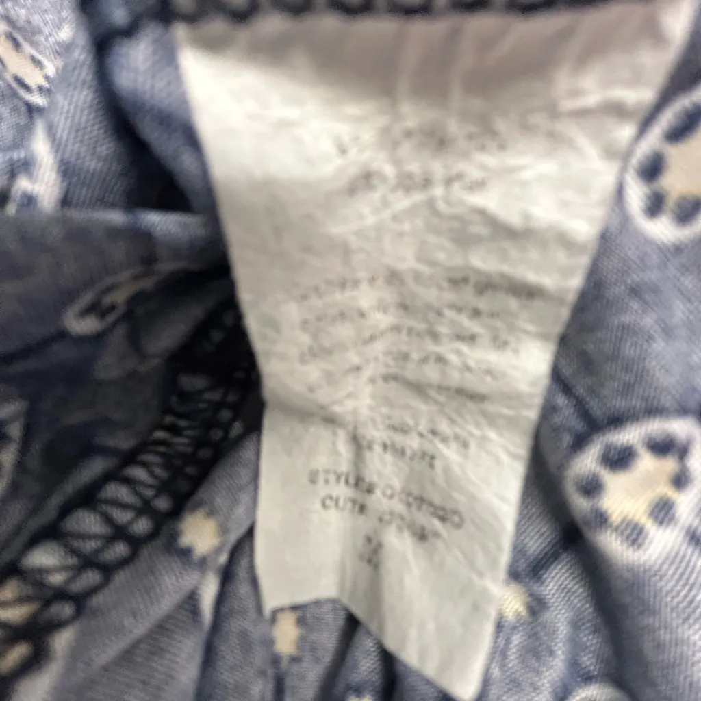 Kaileigh Azaria Navy Faux Wrap Geometric Print Dress - Image 8