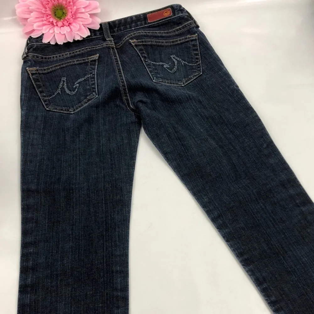 AG The Crop Denim Jeans: Skinny Dark Wash - Image 6