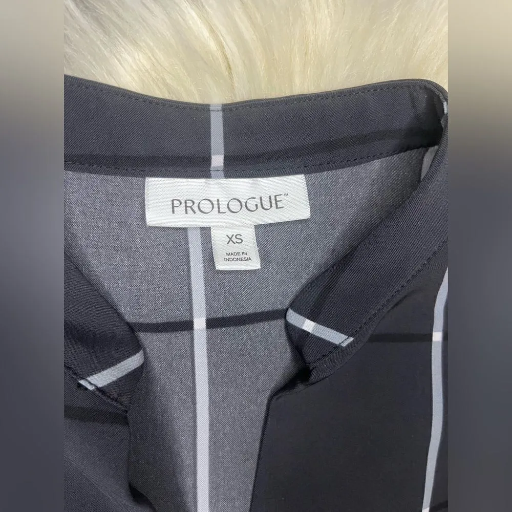 Prologue black/white striped dress sz XS - Image 2