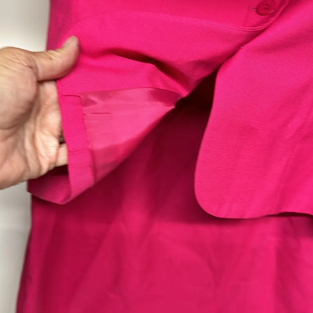 NWT  skirt suit 12p fuchsia Hot pink knee length office Siren Girl Core - Image 4
